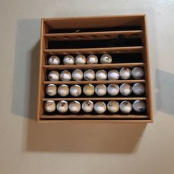 Golf Ball Collection & Wood Display Case