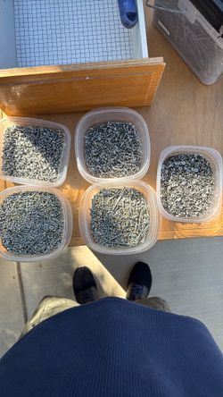 Assorted machine screws and nuts