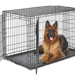 MidWest LifeStages Double Door Collapsible Wire Dog Crate Kennel
