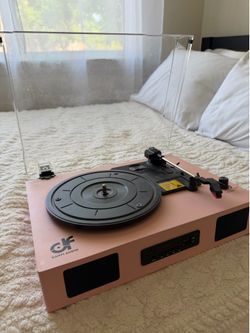 Pink record player