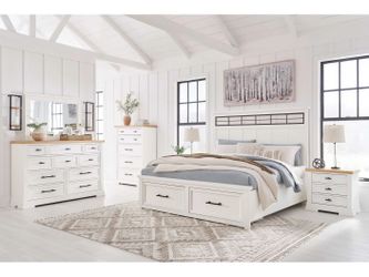 Brand New Ashley Ashbryn 4PC Queen Bedroom Set