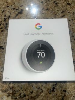 Google Nest Learning Thermostat 3rd Gen – White – Open Box / Never Installed