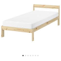 IKEA Neiden Twin Bed Frame + Mattress