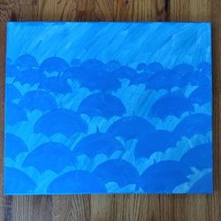 Painting Of Umbrellas In The Rain