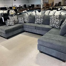 Sale Sale ! Brand new U Shape Couch with Pillows - Financing 0 Down
