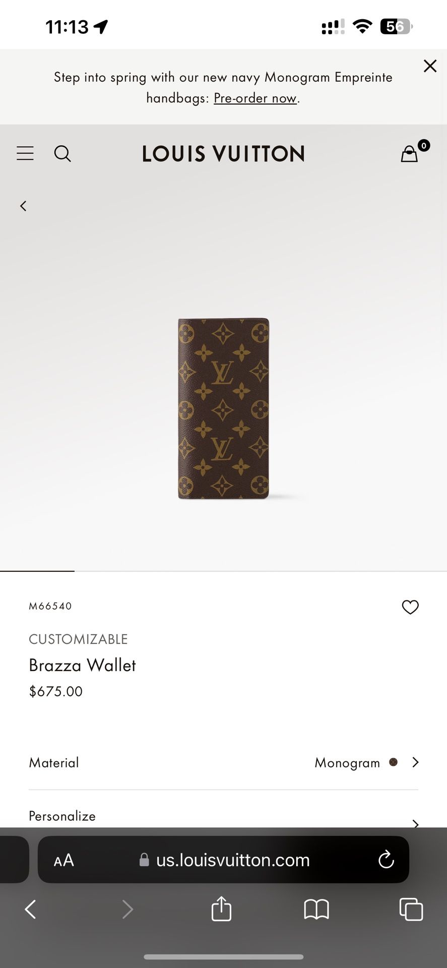 Louis Vuitton Brazza Wallet 