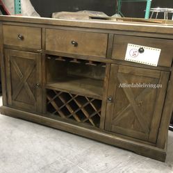 Rustic Oak Server Brand New In Box 