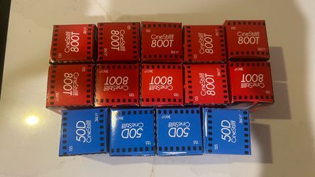 CineStill 800T and 50D 35mm rolls