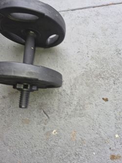 Hand barbell with weights