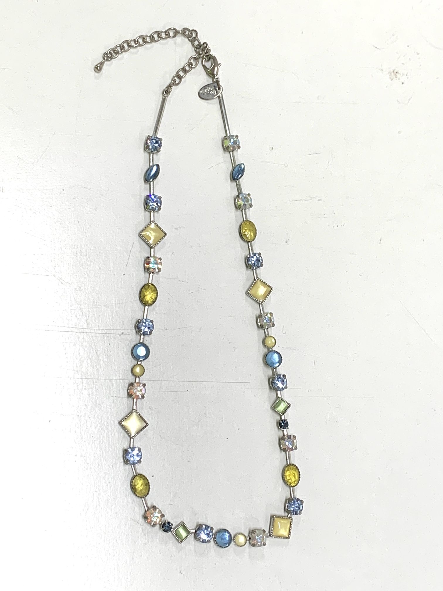 1980’s Cache Retired Multi-Color Crystal - Signed Lia Sophia Necklace Jewelry 