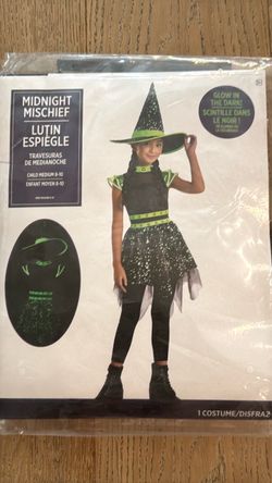 Midnight Mischief Witch kids child costume