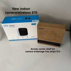 Blink Indoor Camera Wireless w/shelf - New 