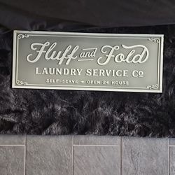 Metal Laudryroom Sign
