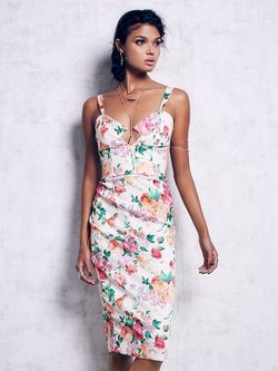 FREE PEOPLE AGAIN DYLAN BEAUTIFUL MIDI DRESS