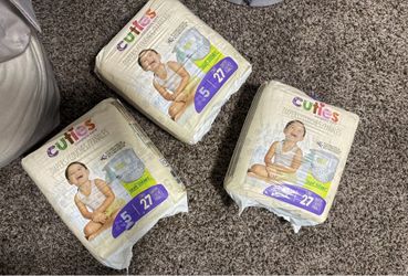 3 packs of brand new diapers