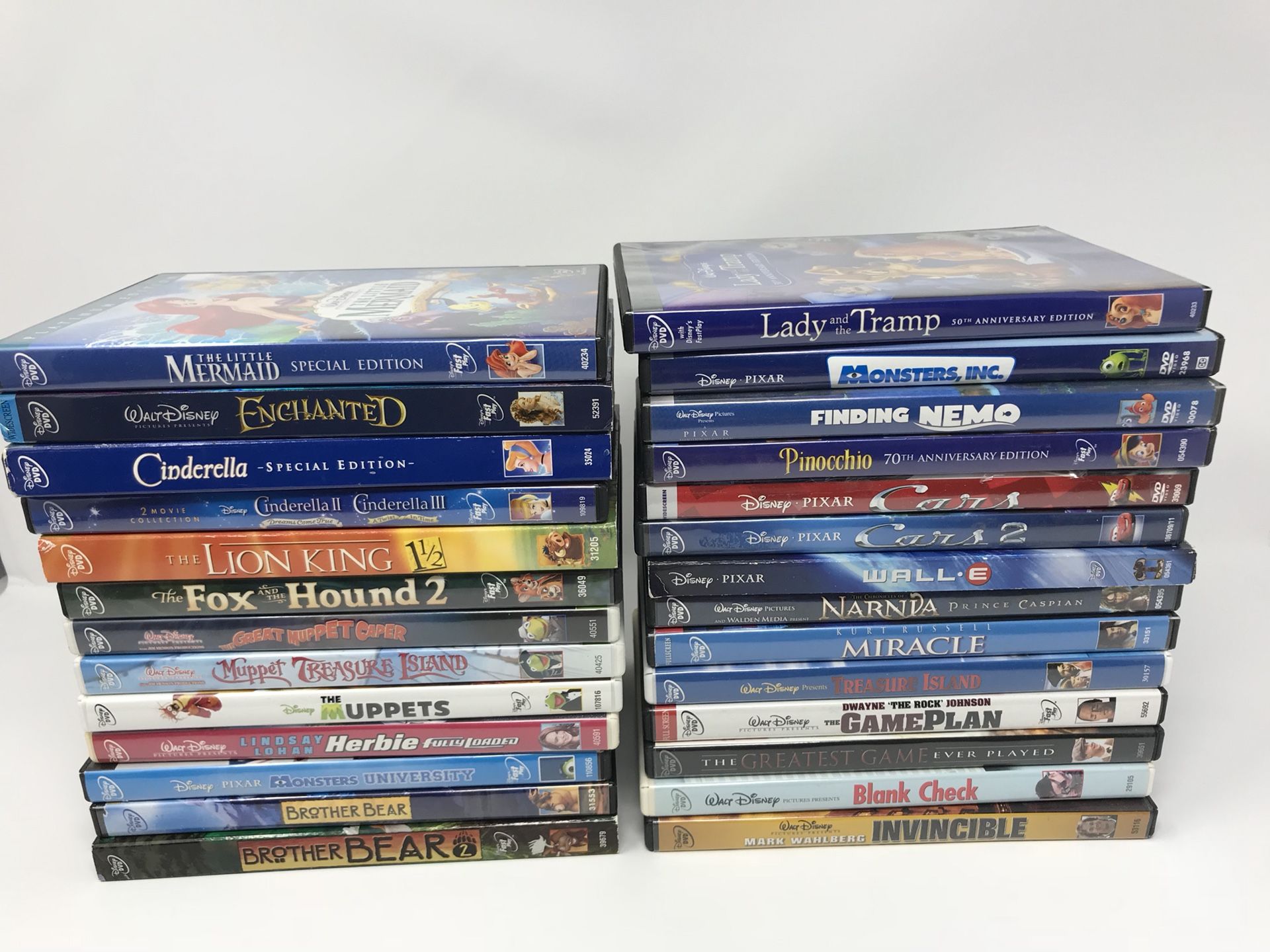 Lot Of 27 DVD’s Walt Disney Movies With Cases & Artwork