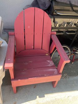 Four chairs my husband made but I never had chance to finish them.