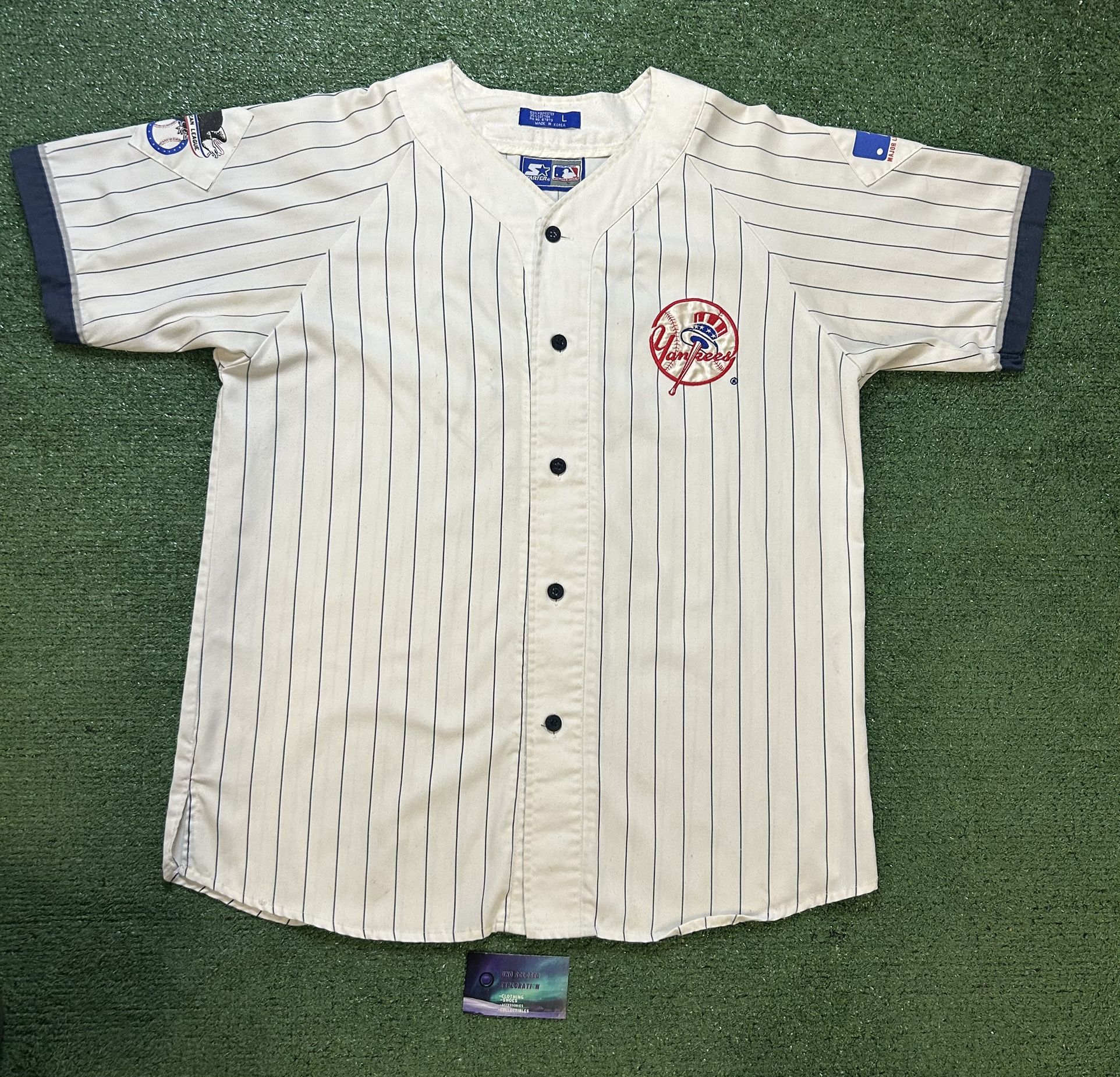 Vintage 1990s Starter New York Yankees pinstripe jersey