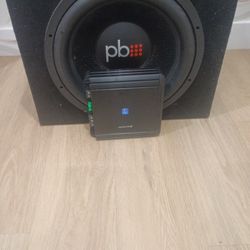 ALPINE AMP 1 CHNL 500WATTS/ PB SUB 15"