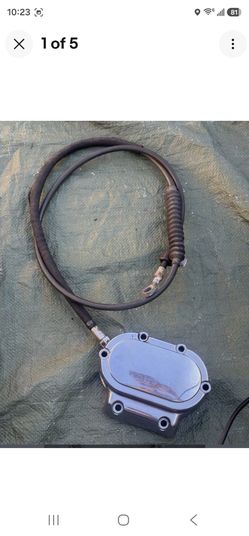 Harley Davidson Chrome Transmission Side Cover With Cable
