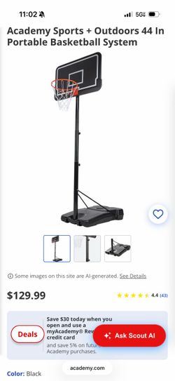 Portable basketball goal