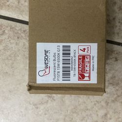 Fluorescent Bulbs F15T8 15W 6500K G13 (4 Pack)