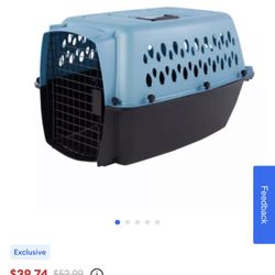 Top Paw® Plastic Portable Dog Kennel (new never used)