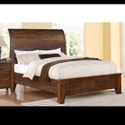 Modus Furniture Cally Queen Solid Wood Bed Frame.