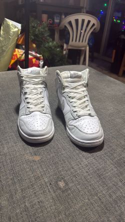 Nike Dunk High Silver (women) Size 9