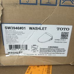 TOTO® WASHLET® KS6 Electronic Bidet Toilet Seat with Instantaneous Water Heating, PREMIST and EWATER+ Wand Cleaning, Elongated, Cotton White - SW3946#