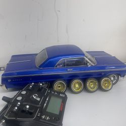 Red Cat  Impala 1964 In Original Box With Original Control  4 / Xtra Gold Plated  Rims And Xtra Cables Tested Working Great.