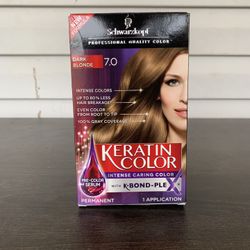 Schwarzkopf Keratin Color Dark Blonde 7.0 Permanent Hair Color K-Bond