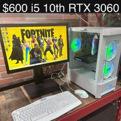 Fast Gaming PC 16gb i5-10600T 4.00ghz 1.5tb RTX 3060 12gb Windows 11