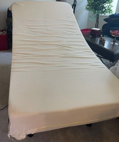 Twin Size Adjustable Bed Head & Foot With Massage- Mattress Optional If Needed