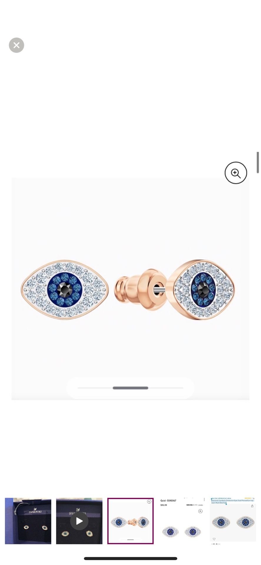 Evil Eye Earrings From Swarovski