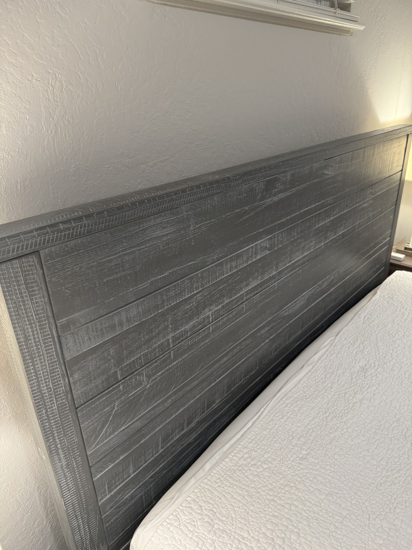 Wood Bedroom Set W/ Mattress 