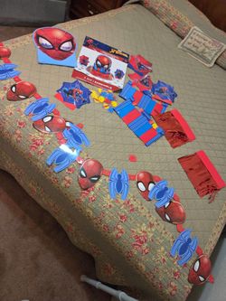 Spiderman birthday items bundle