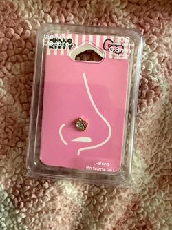 Hello Kitty Nose Ring Stainless Steel Post