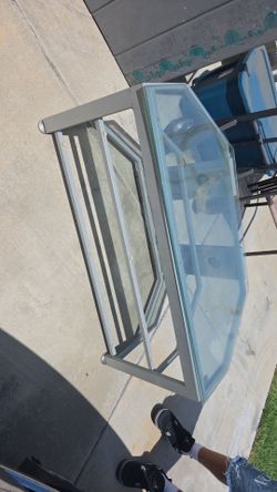 Glass TV stand 3 layer