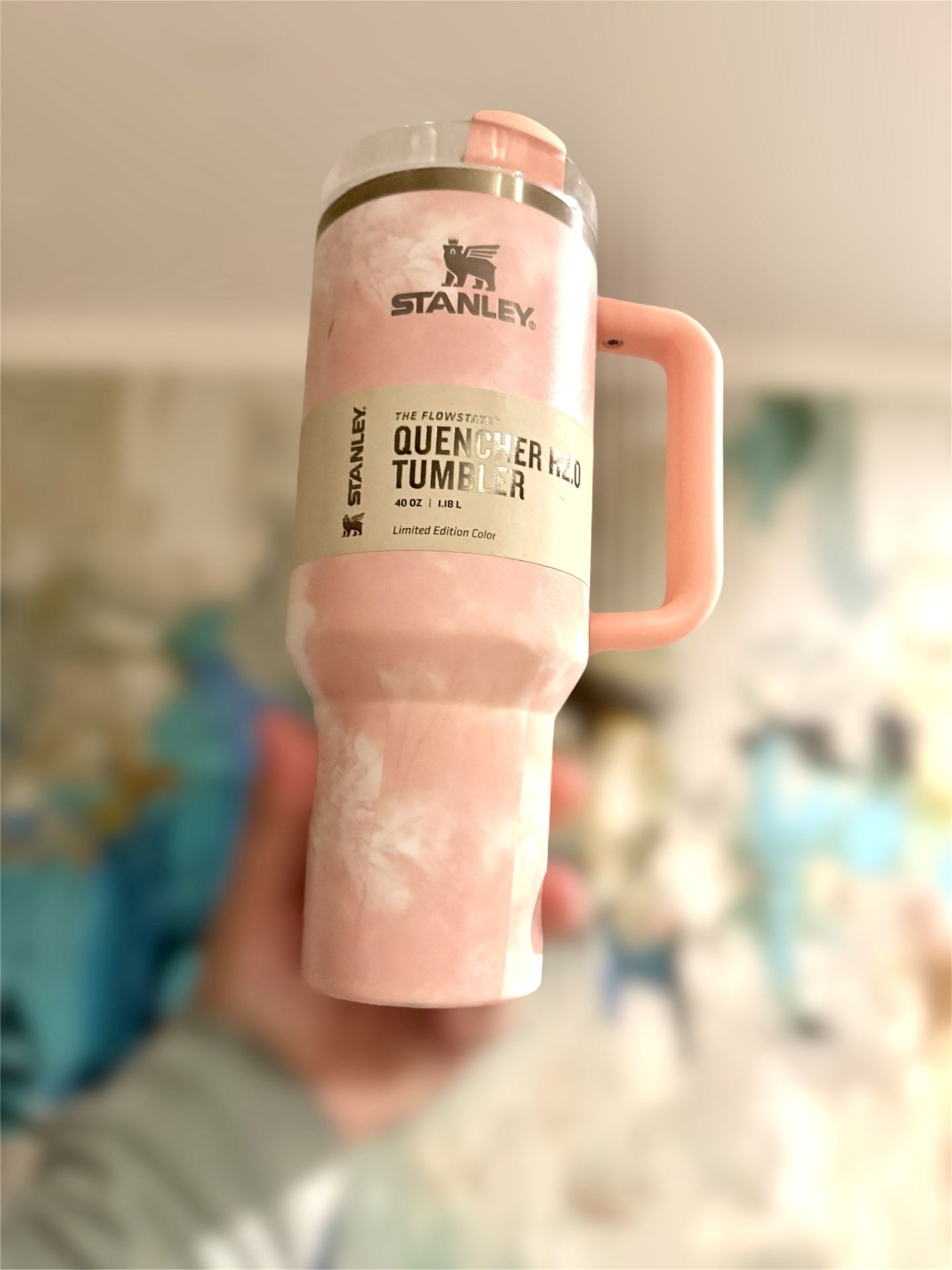 Stanley 40oz Tumbler - limited edition pink tie dye