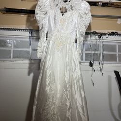 Vintage San-Martin Lifestyles Bridal Wedding Dress Sz 8