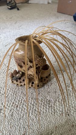 Vintage Chinese soapstone vase