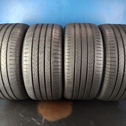 285 40 20 SET(4) (S22) CONTINENTAL ECOCONTACT 6 Q MO   80% TREAD 