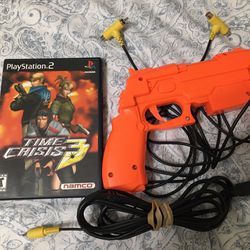 PS2 Time Crisis 3 with Namco NPC 106 Guncon 