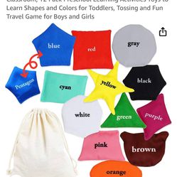 Shapes Sensory Bean Bags for Kids Like New