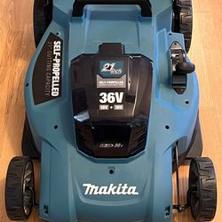 Makita 36v Self Propelled 21”  Lawn Mower (18v X 2) - New (no Battery)