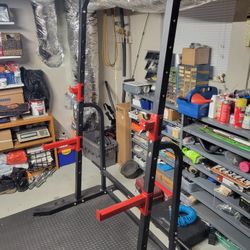 Bench And Squat Rack With Pull Up Bar