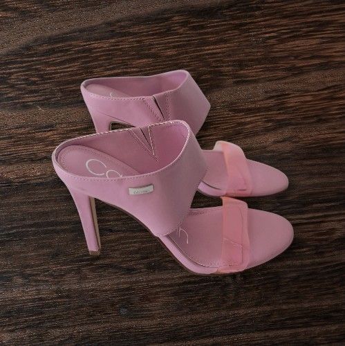 Calvin Klein Shayna PVC Mule Sandals