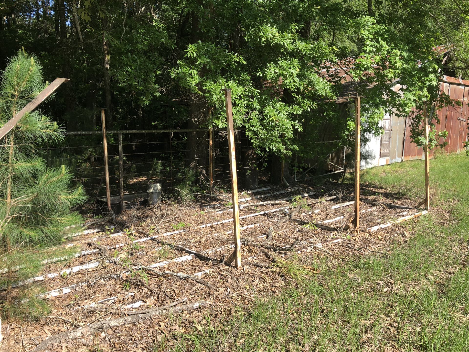 Metal structure for shed 12x24