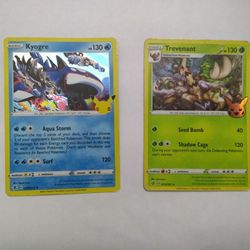 Pokemon Cards - Kyogre N Trevenant